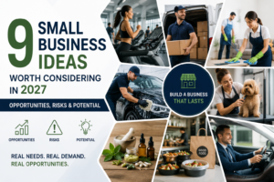 Best small business ideas to start in 2027, featuring practical service and local business opportunities