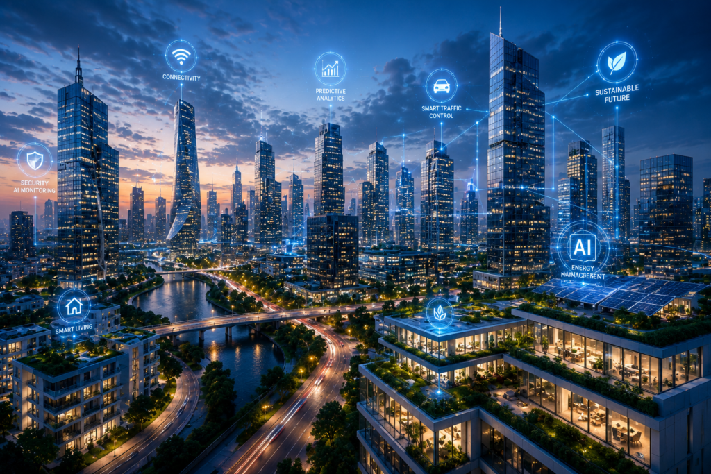 AI-powered smart buildings and robotics transforming real estate and construction