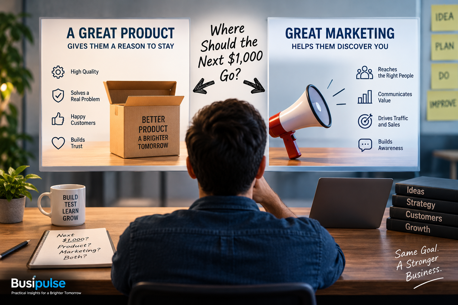 Great product or great marketing for building a successful startup