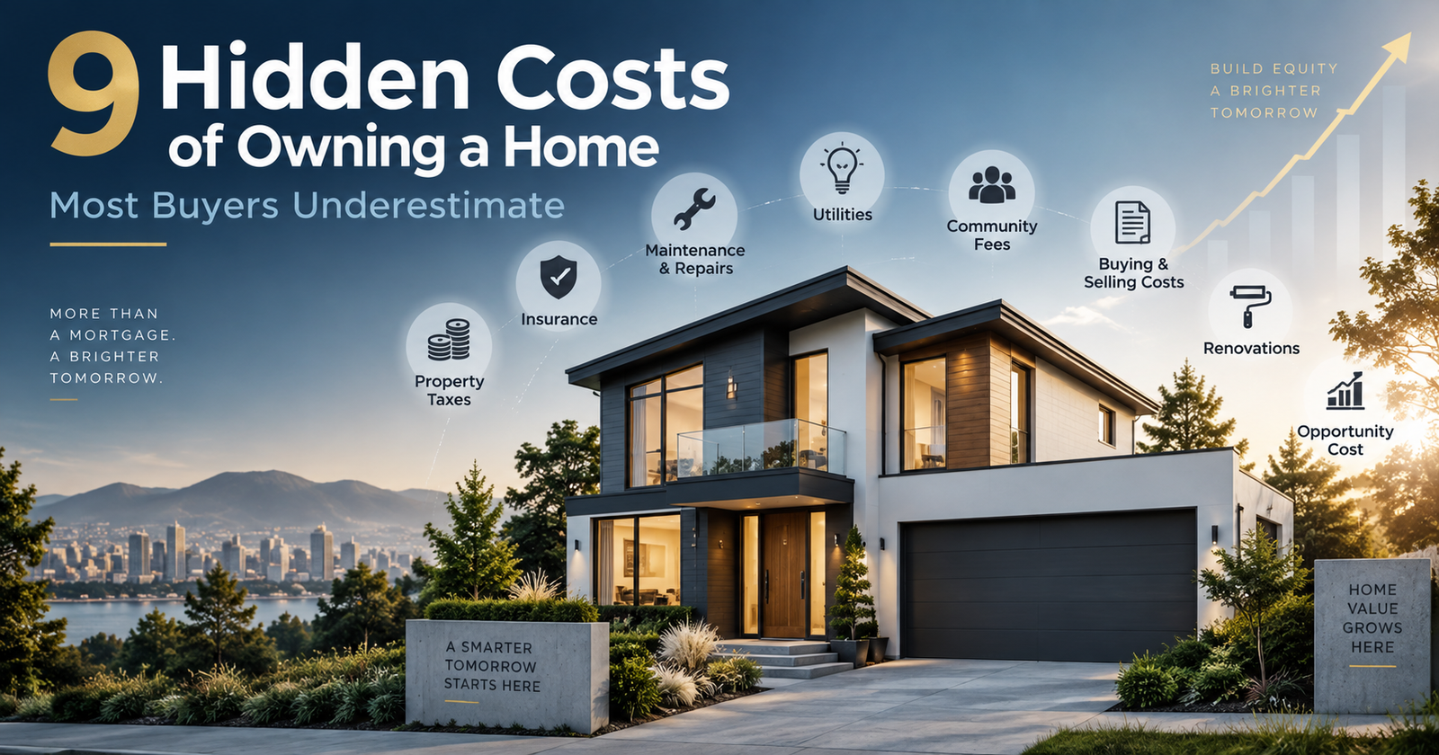 9 hidden costs of owning a home including taxes, insurance, repairs, utilities, renovations and other expenses