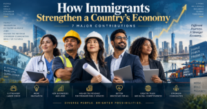 Economic contribution of immigrants through labour, entrepreneurship, healthcare, innovation and global trade