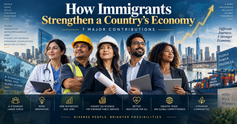 Economic contribution of immigrants through labour, entrepreneurship, healthcare, innovation and global trade