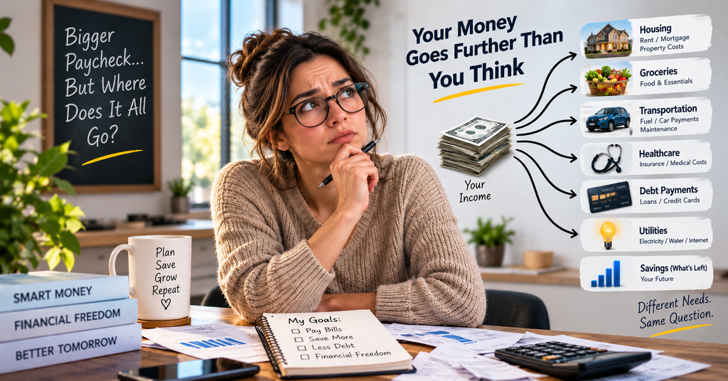 Debt payments reducing the money available from household income