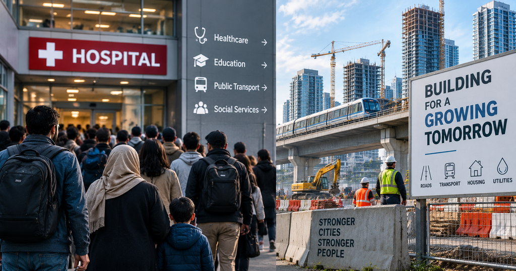 Growing population placing pressure on hospitals, education, public transport and urban infrastructure